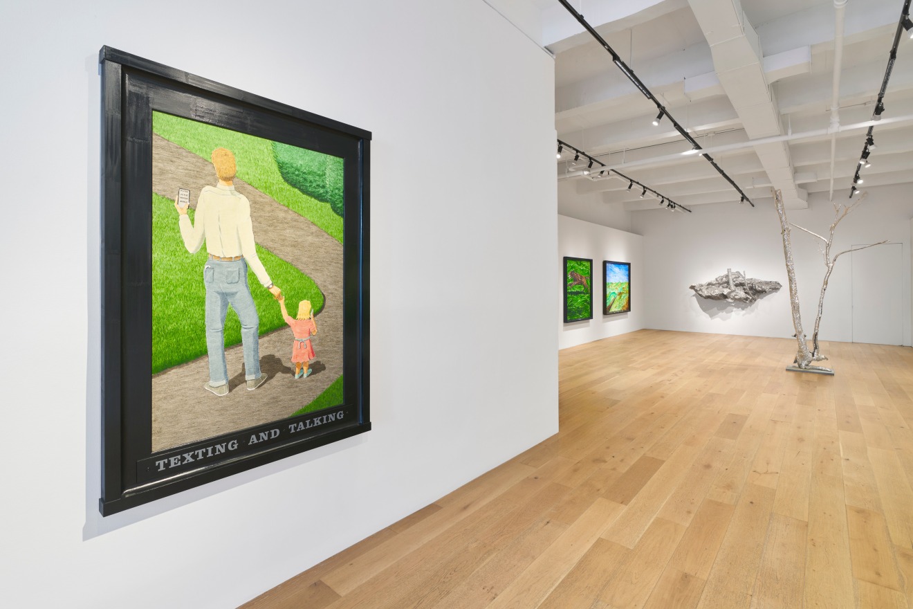 Installation view of &quot;American Realism Today: Robert Lobe &amp; Neil Jenney,&quot; Venus Over Manhattan, New York