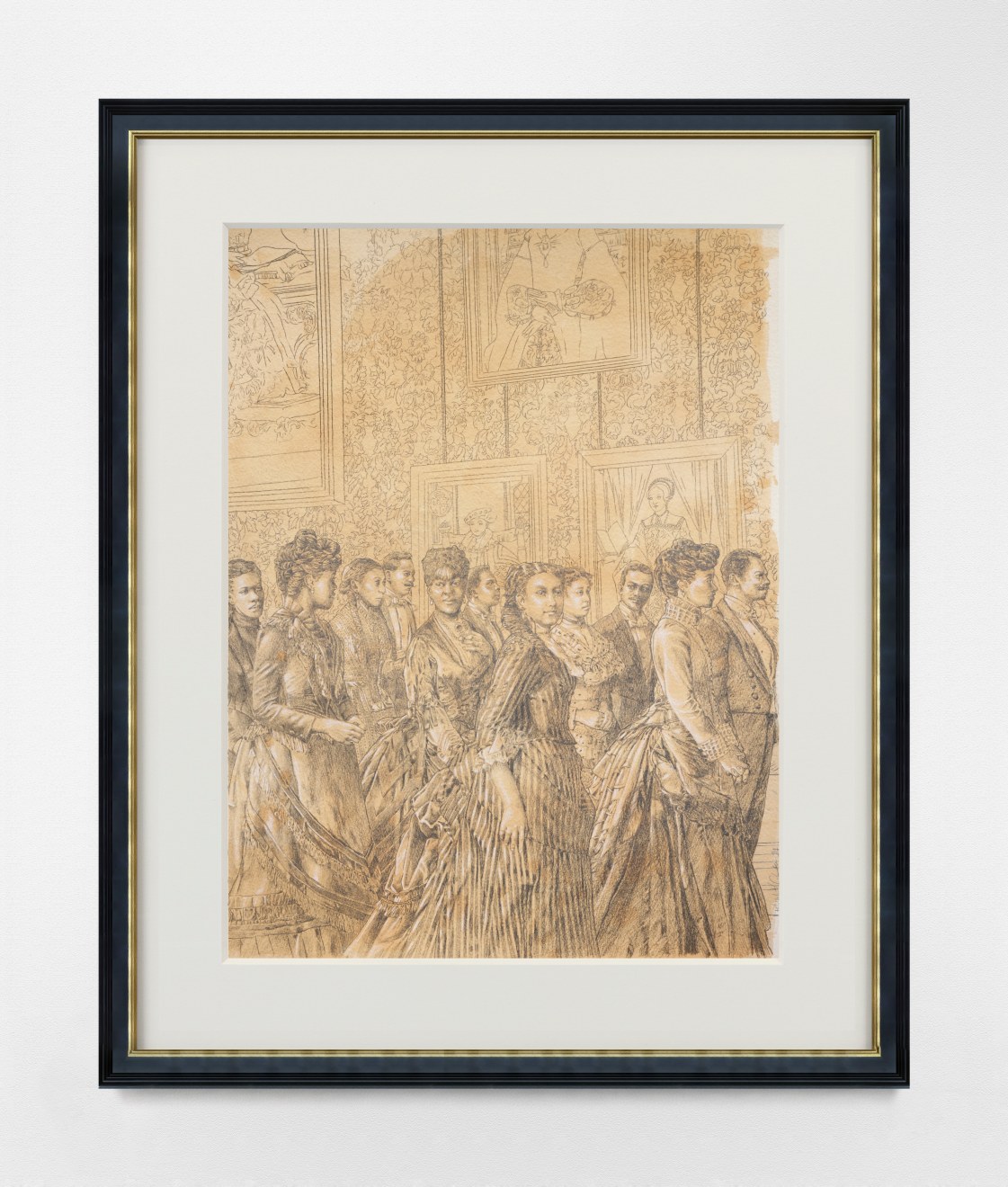 Work on paper by Elizabeth Colomba titled Study for Fisk Jubilee from 2024