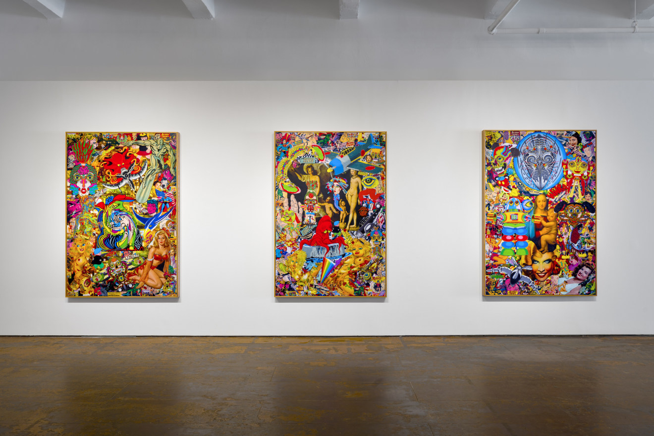 Installation view of Keiichi Tanaami: Manhattan Universe at Venus Over Manhattan, New York