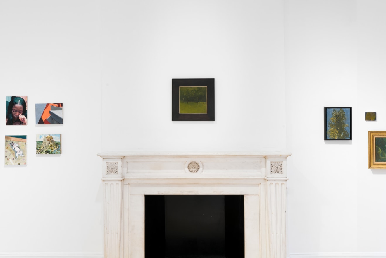 Installation view of Small Paintings at Venus Over Manhattan New York in 2022