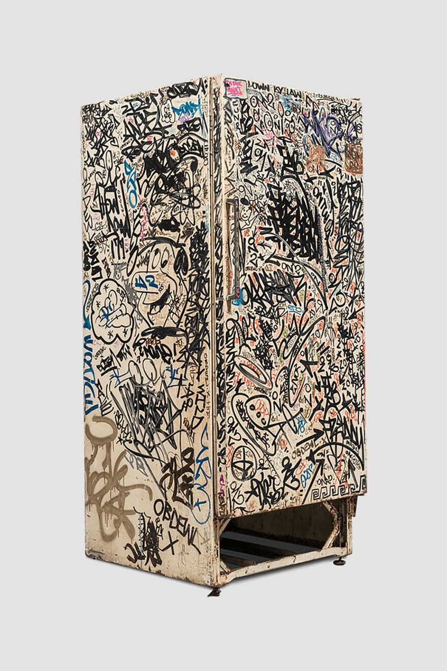 Jean-Michel Basquiat, Keith Haring + Others Untitled (Fun Fridge), 1982