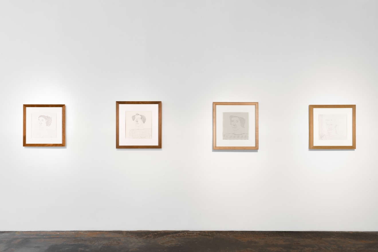 Installation view of &ldquo;Jim Nutt: Portraits&rdquo; at Venus Over Manhattan, New York, 2022