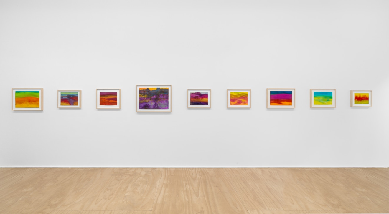 Installation view of &quot;Richard Mayhew: Natural Order,&quot; Venus Over Manhattan, New York, 2023