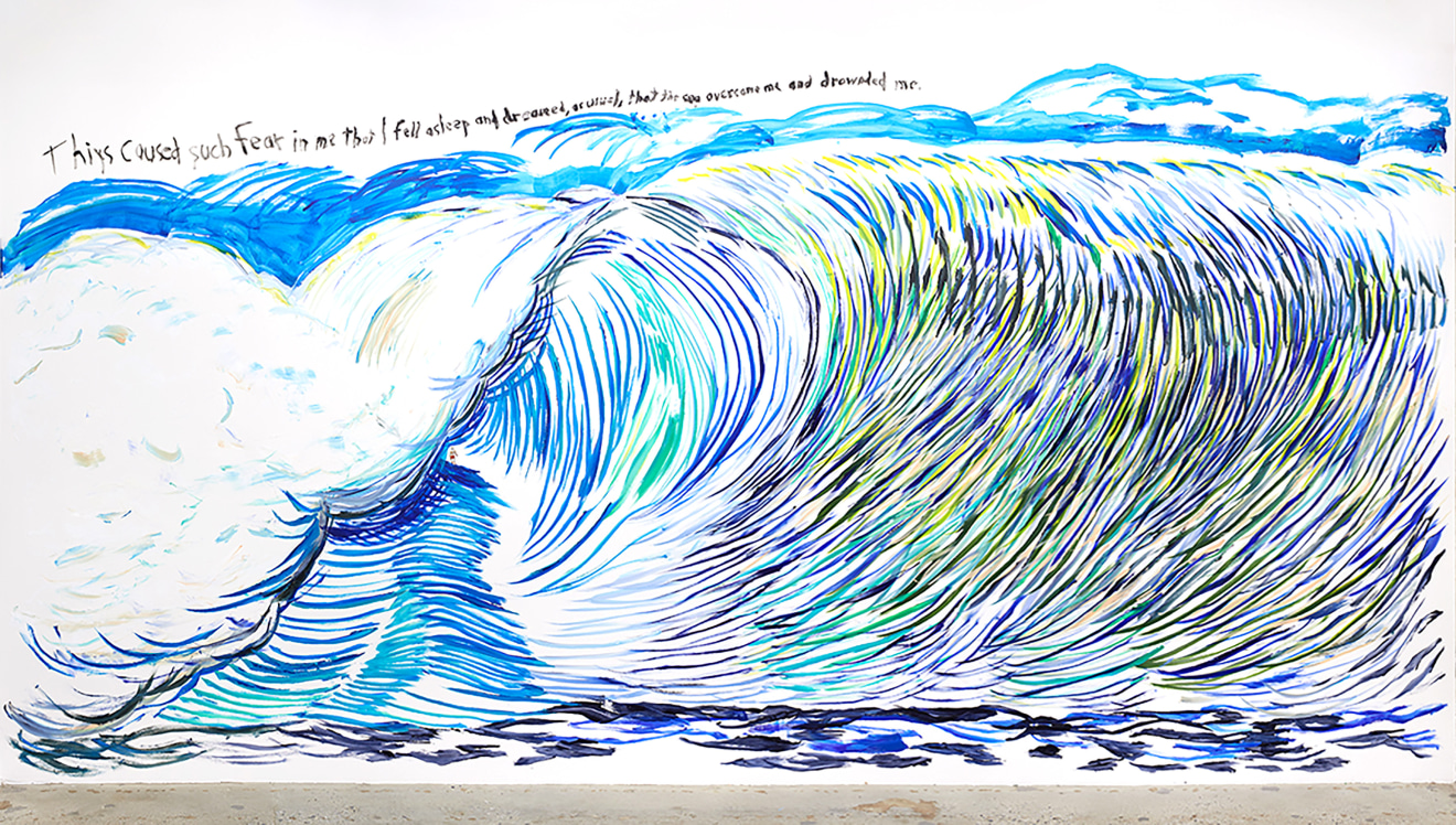 Raymond Pettibon No Title (Thiys caused such...)