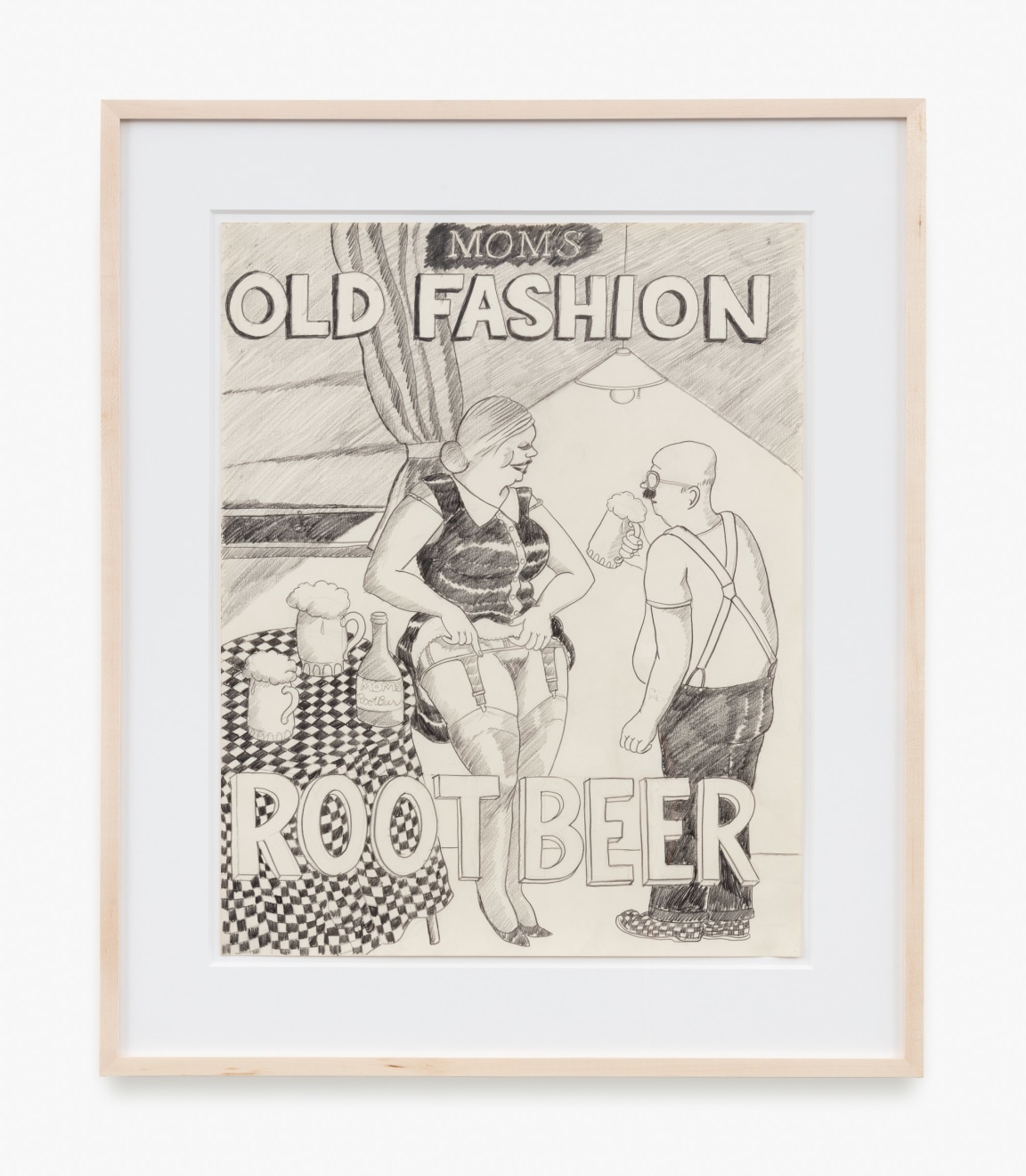 Robert Colescott, &quot;Mom's Old Fashion Root Beer,&quot; 1973.