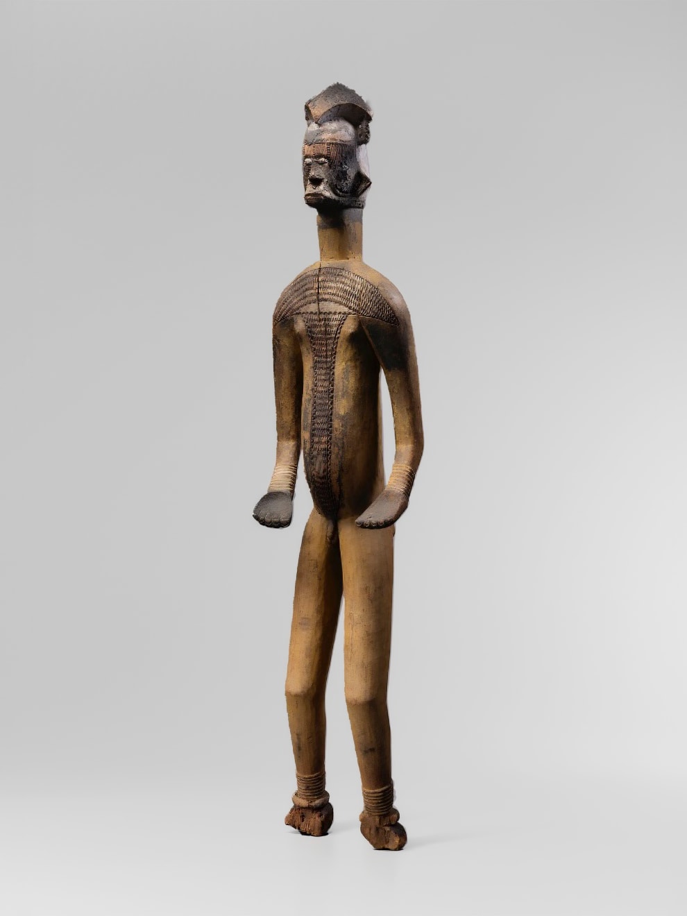 Sculpture titled Male Statue, Igbo, Southern Nigeria (by the Neni Master) from Mid-19th / Early 20th century