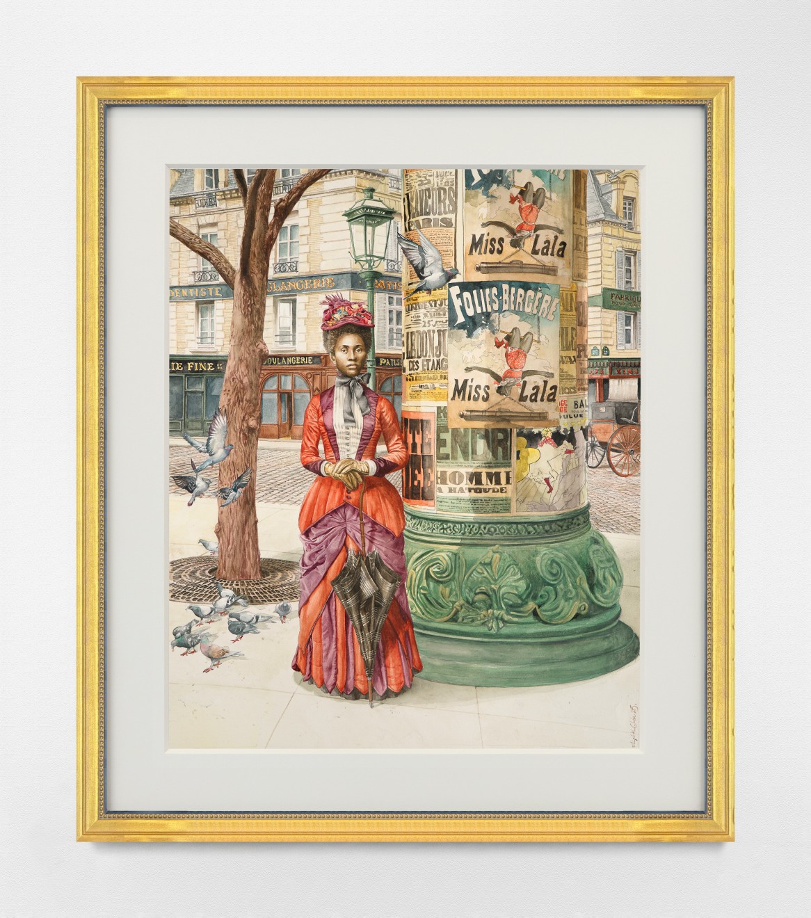 Work on paper by Elizabeth Colomba titled Olga Brown a.k.a. Miss Lala from 2025