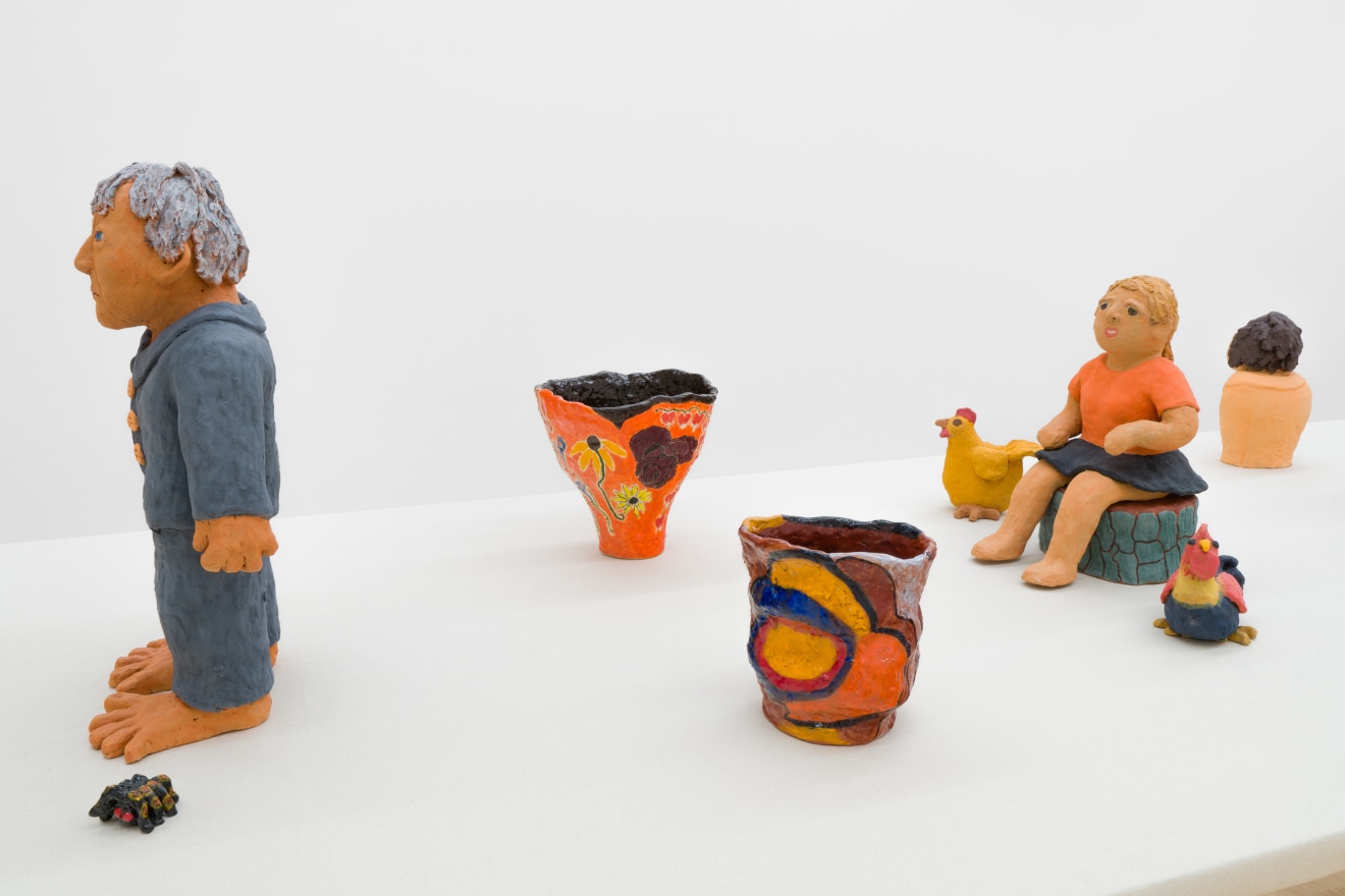 Installation view of &ldquo;Sally Saul: People &amp; Vases,&rdquo; Venus Over Manhattan, New York, 2023