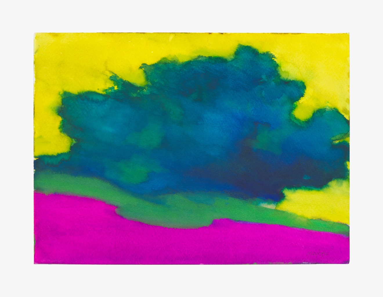 Richard Mayhew, &ldquo;Untitled&rdquo; (2020), watercolor on paper, 11 x 15 inches (27.9 x 38.1 cm)