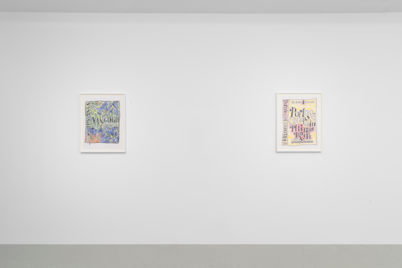 Installation view of &ldquo;Al Freeman: Covers (Drawings 2023-2024),&rdquo; Venus Over Manhattan, New York, 2024