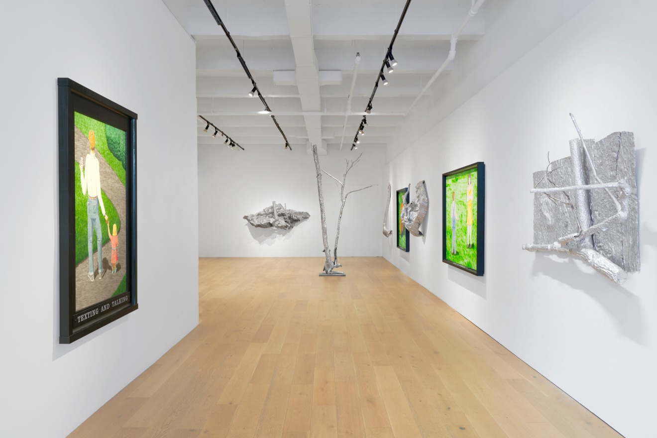 Installation view of &quot;American Realism Today: Robert Lobe &amp; Neil Jenney,&quot; Venus Over Manhattan, New York