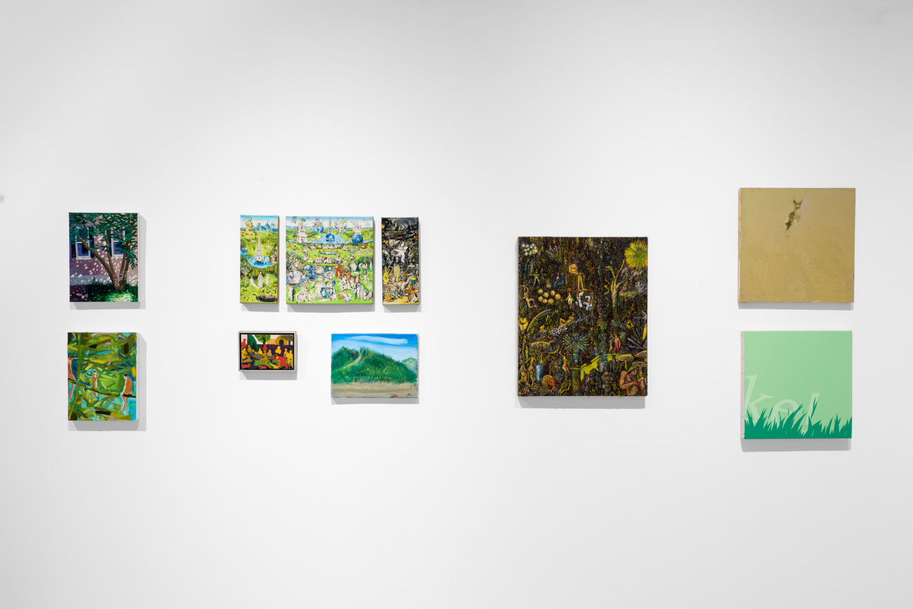 Installation view of Small Paintings at Venus Over Manhattan New York in 2022