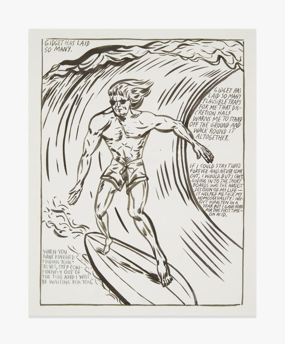 Raymond Pettibon No Title (Gidget has laid&hellip;)