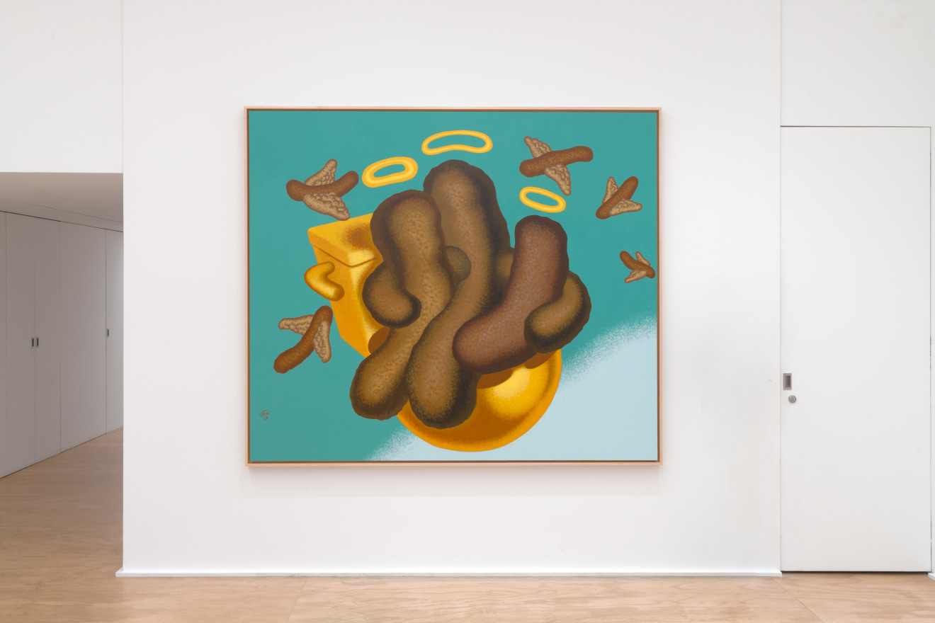 Installation view of Peter Saul at Venus Over Manhattan, New York, 2023