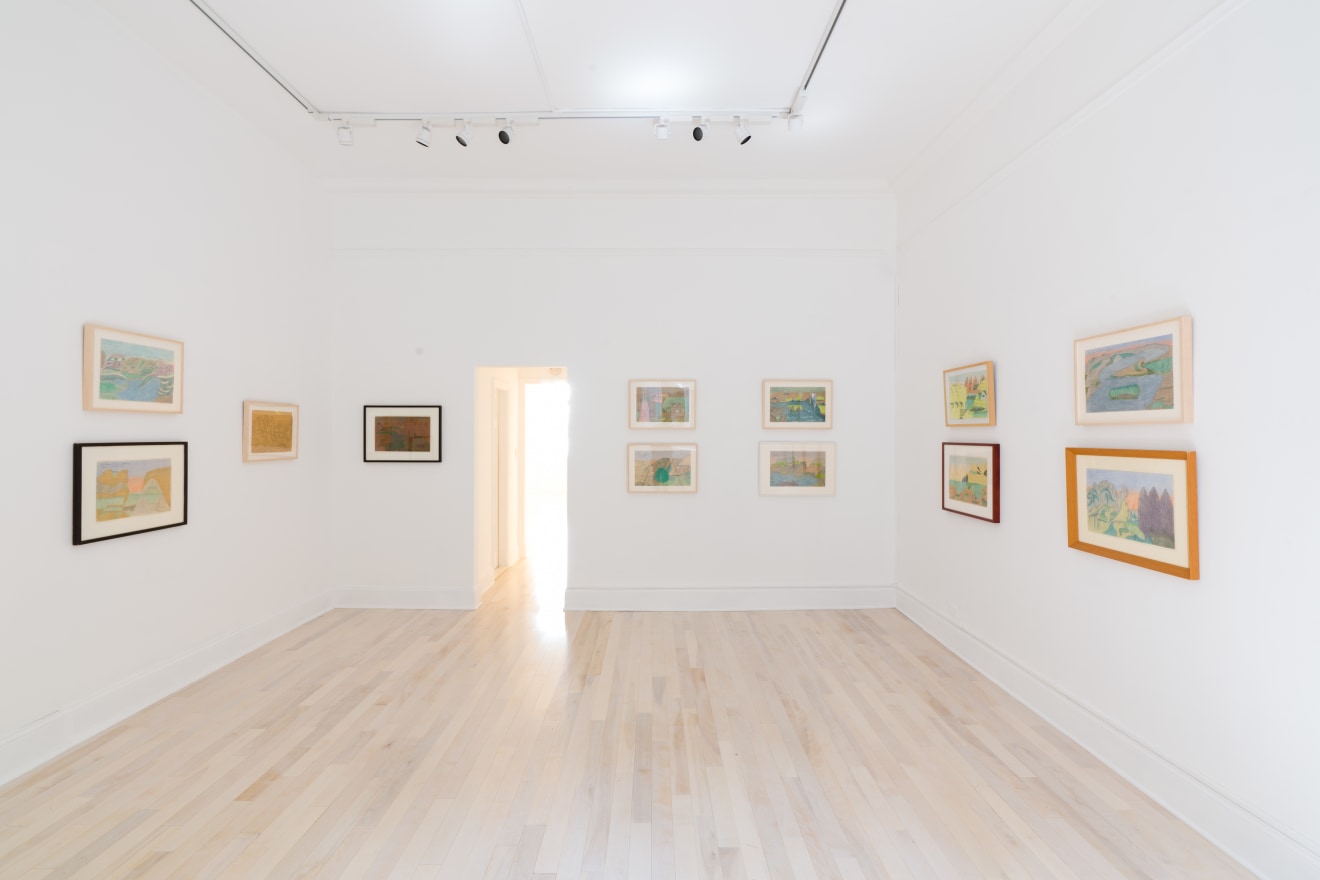 Installation view of Joseph Elmer Yoakum at Venus Over Manhattan, New York, 2021