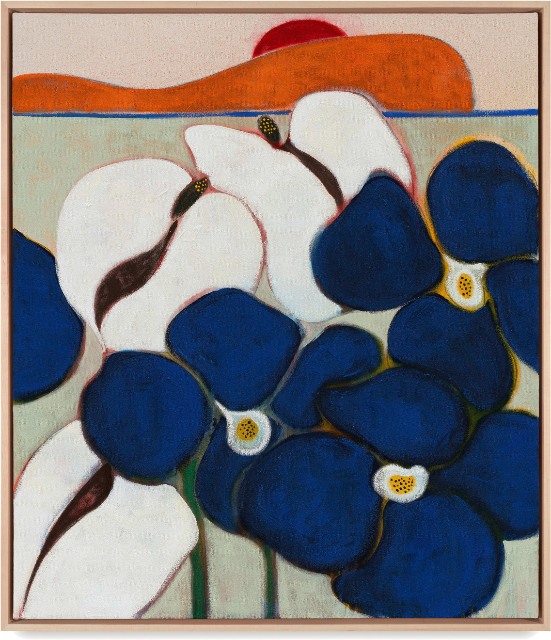 Painting by Susumu Kamijo titled Sunset Blooms from 2025