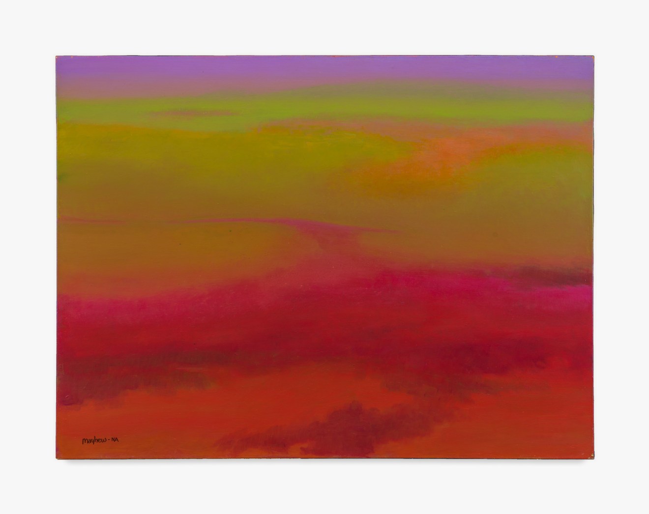 Painting by Richard Mayhew titled Apache Vista from 2014