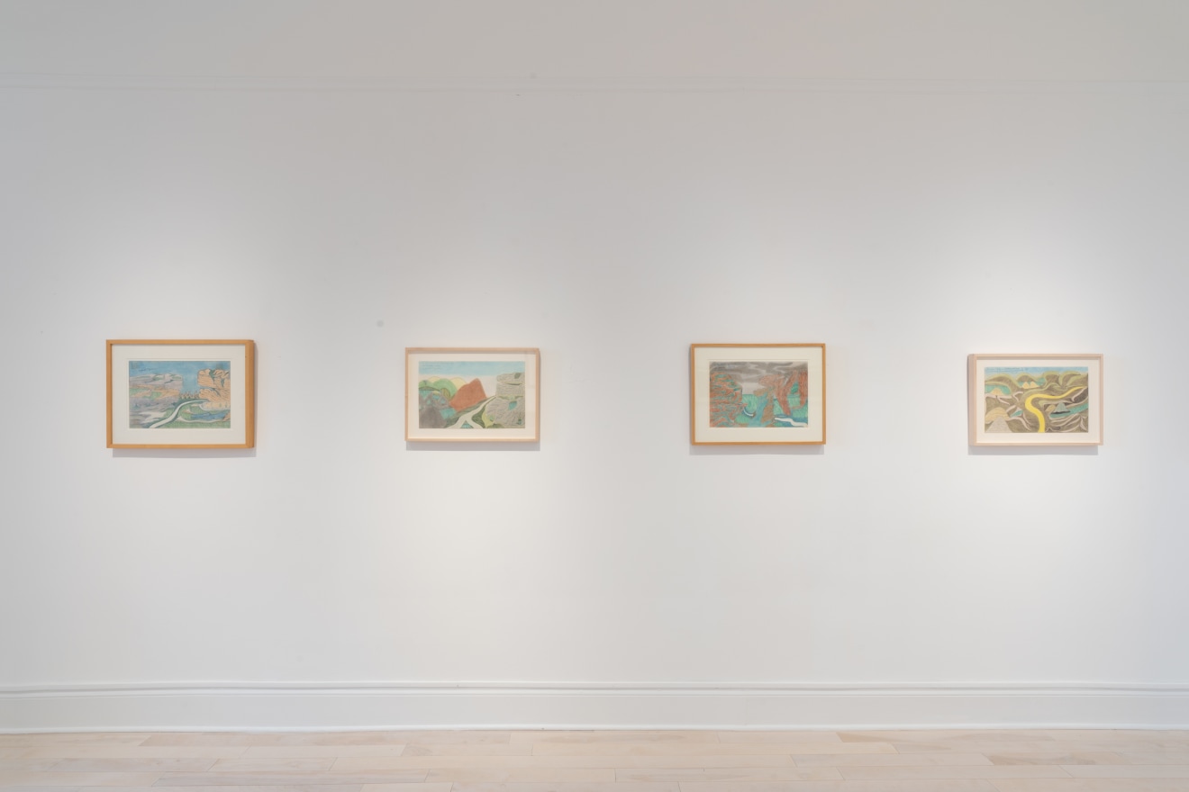 Installation view of Joseph Elmer Yoakum at Venus Over Manhattan, New York, 2021