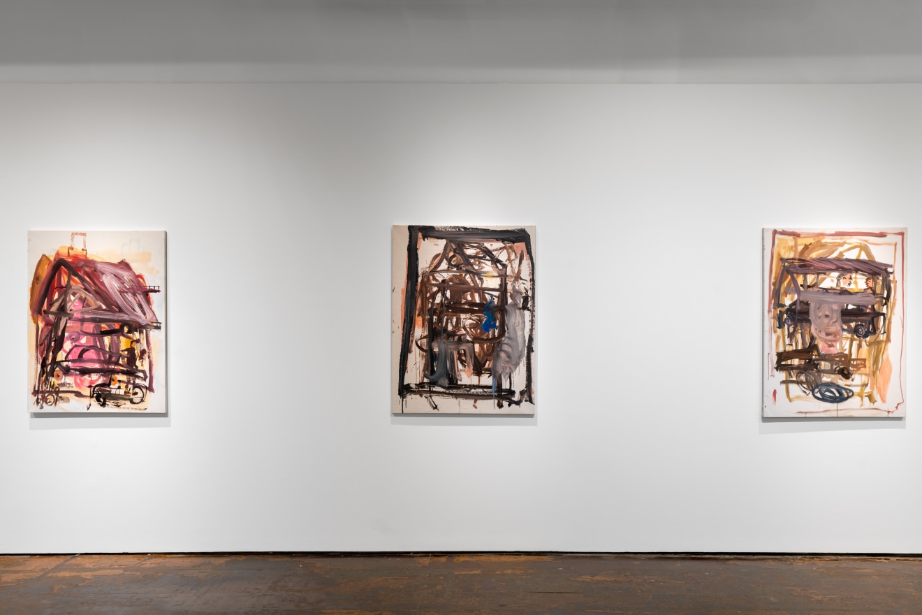 Installation view of David Deutsch Hurly-Burly at Venus Over Manhattan in New York