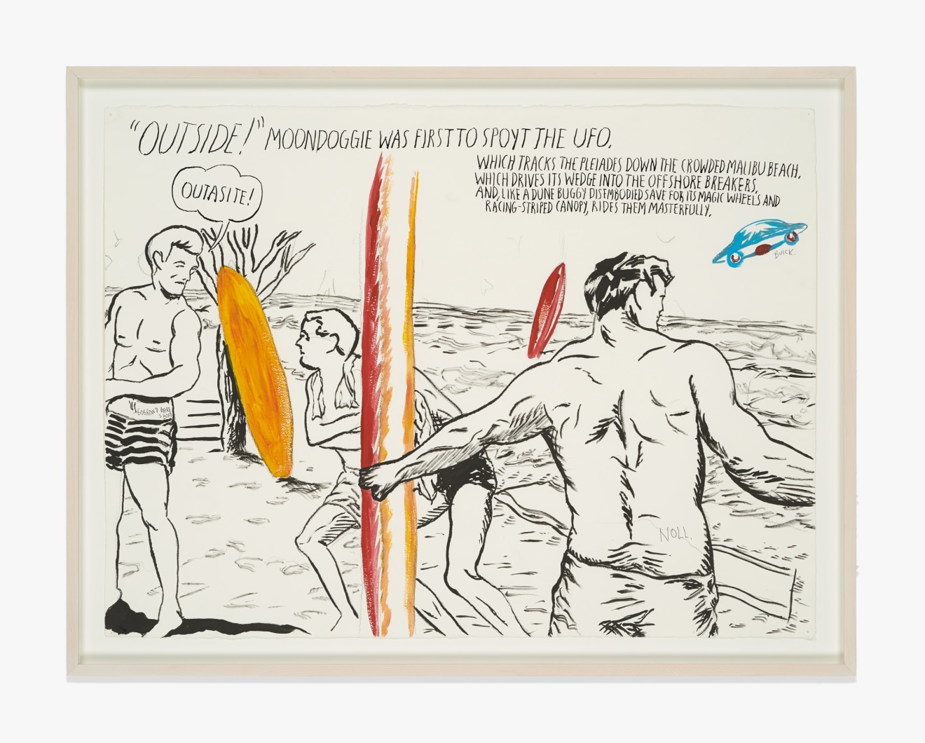 Raymond Pettibon No Title (Outside! moondoggie was&hellip;)