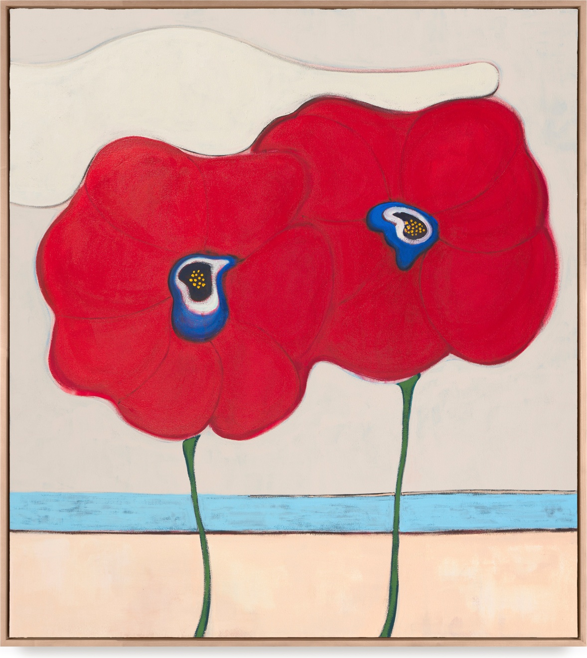 Painting by Susumu Kamijo titled Beach Flowers from 2025