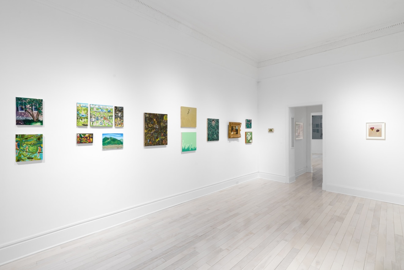 Installation view of Small Paintings at Venus Over Manhattan New York in 2022