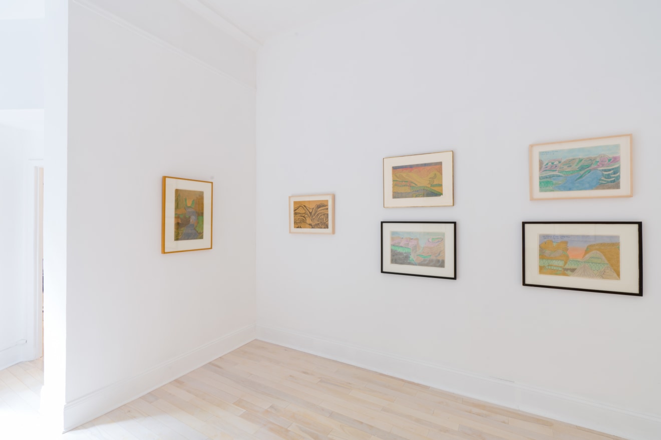 Installation view of Joseph Elmer Yoakum at Venus Over Manhattan, New York, 2021