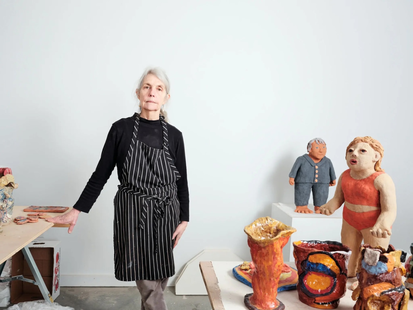 Sally Saul in her studio