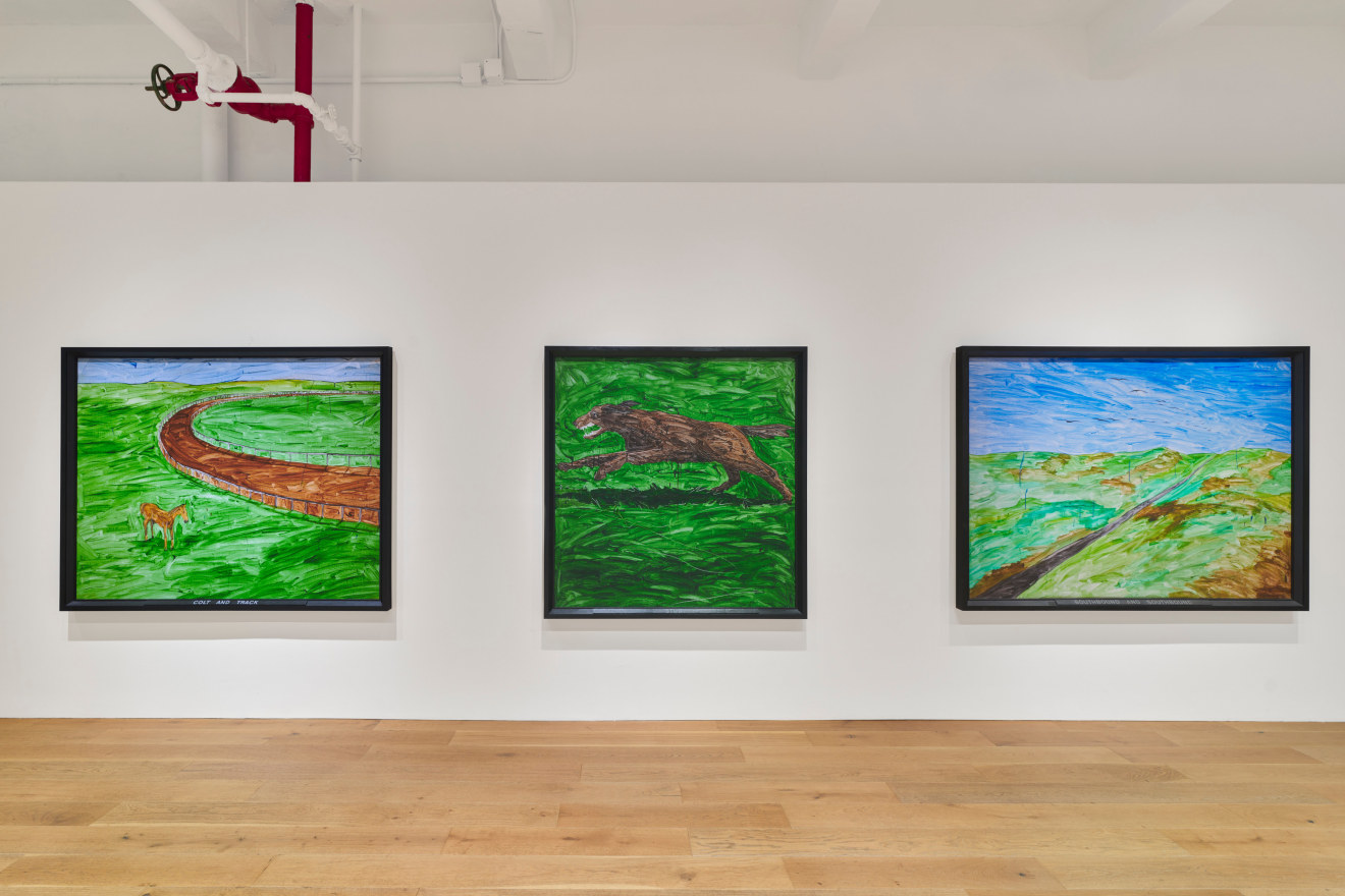 Installation view of &quot;American Realism Today: Robert Lobe &amp; Neil Jenney,&quot; Venus Over Manhattan, New York