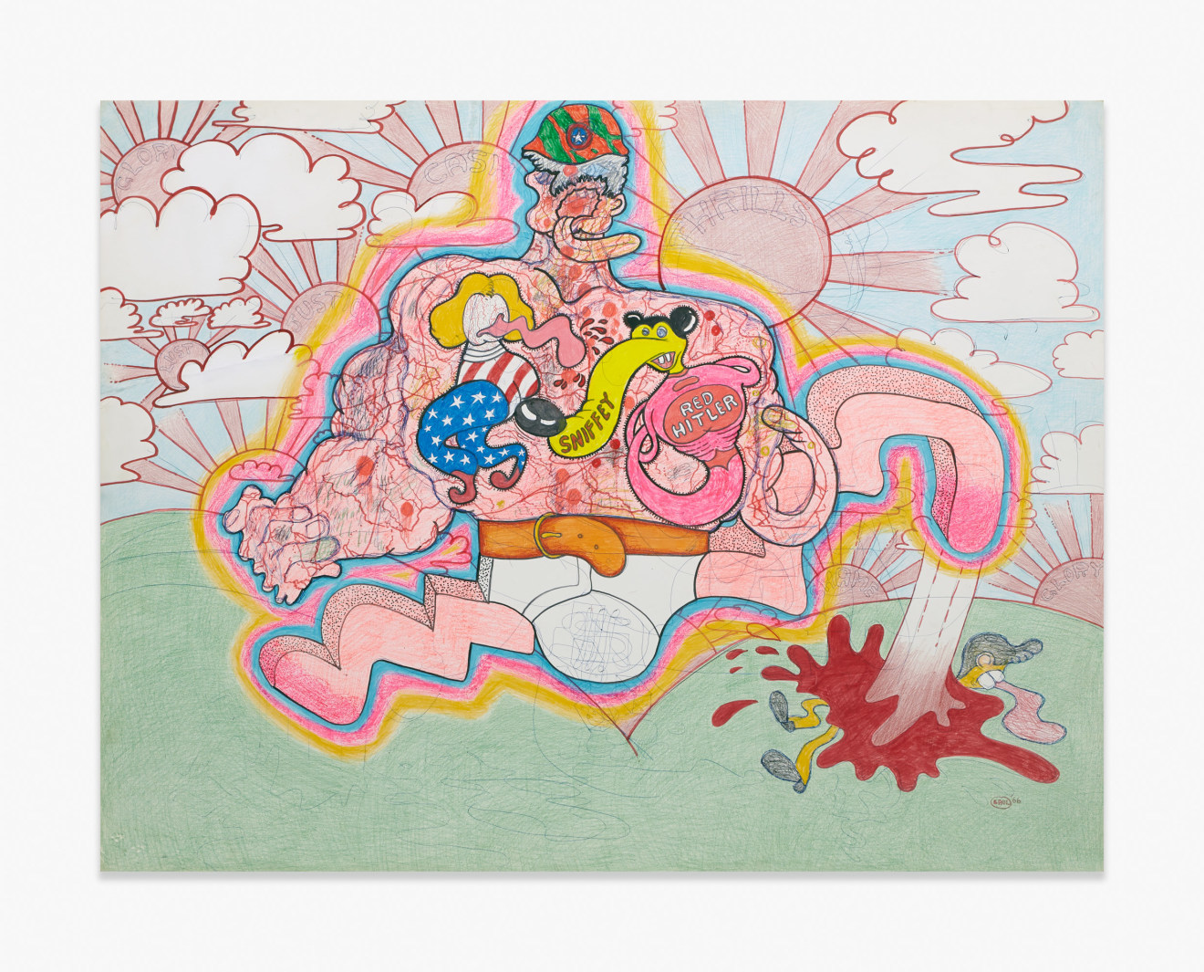 Peter Saul Red Hitler