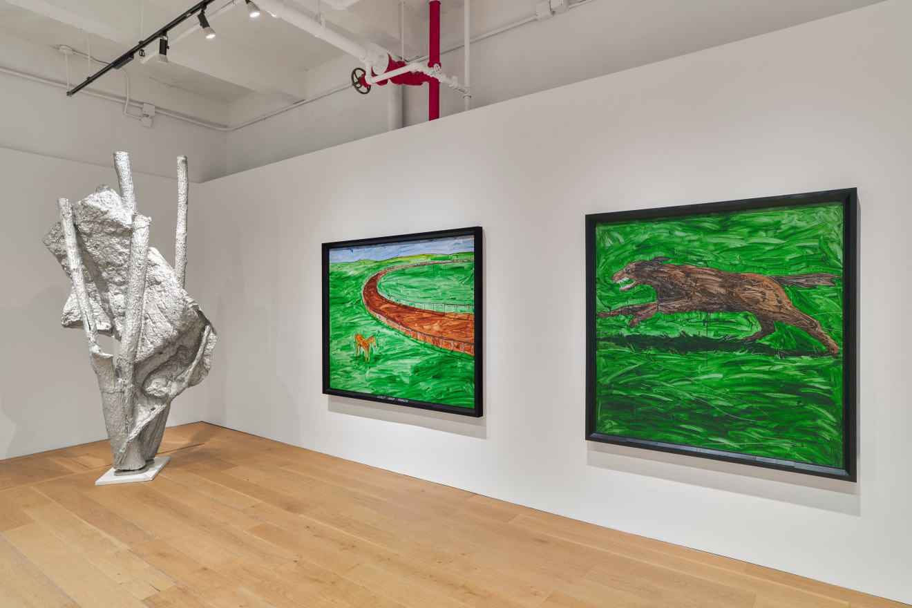 Installation view of &quot;American Realism Today: Robert Lobe &amp; Neil Jenney,&quot; Venus Over Manhattan, New York