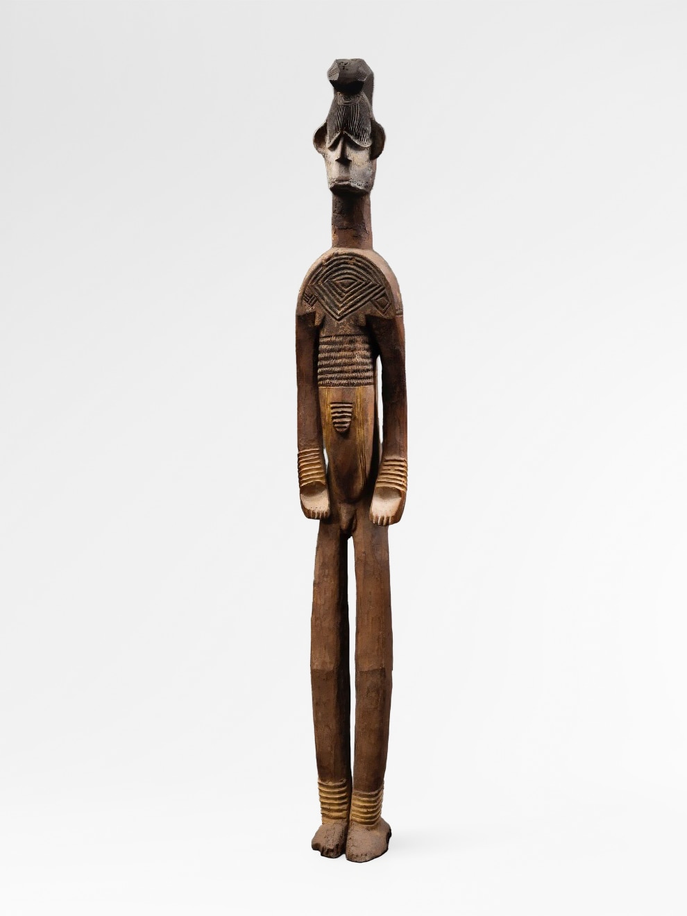 Sculpture titled Male Statue, Igbo, Southern Nigeria from Mid-19th / Early 20th century