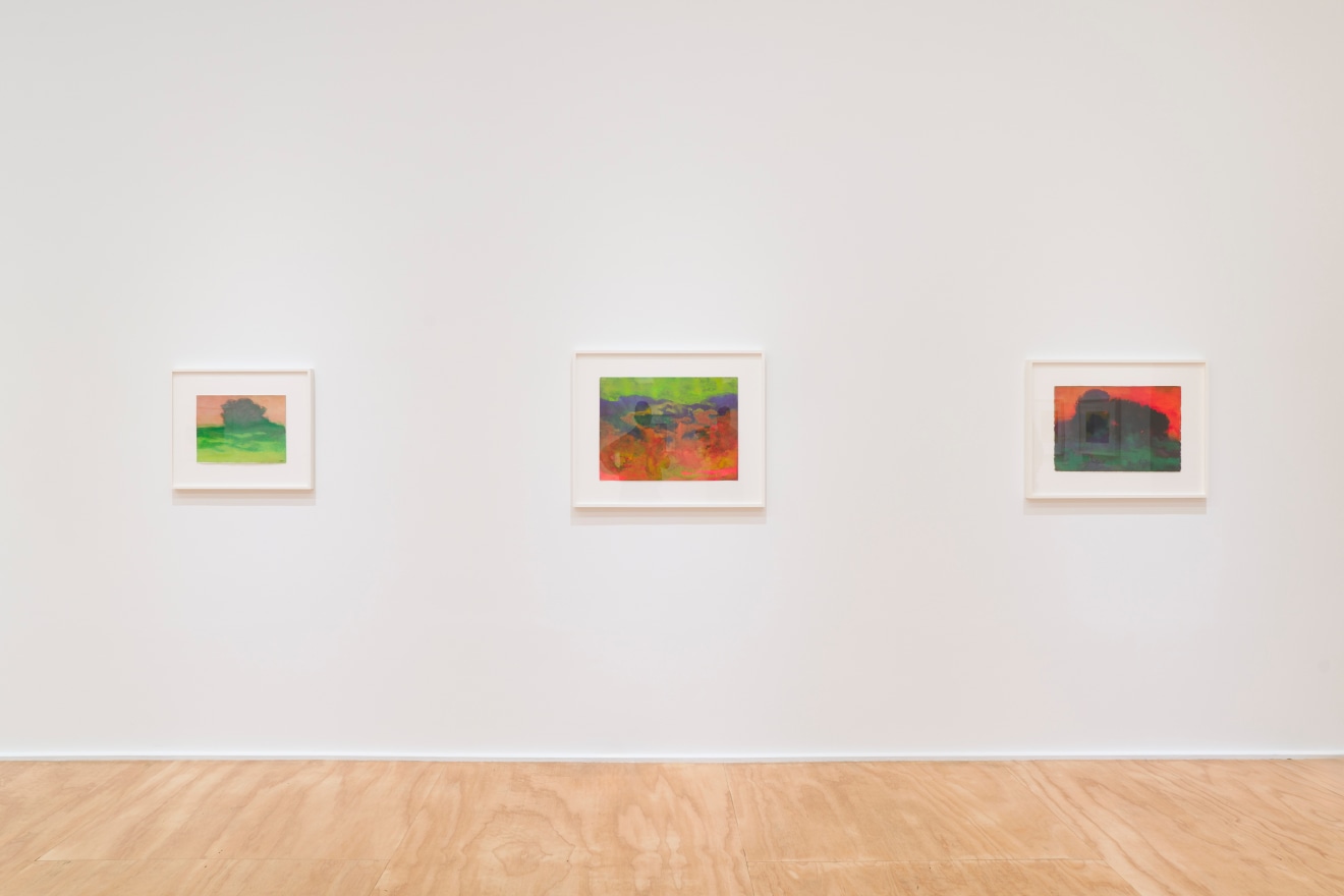 Installation view of &ldquo;Richard Mayhew: Watercolor,&rdquo; Venus Over Manhattan, New York, 2024.