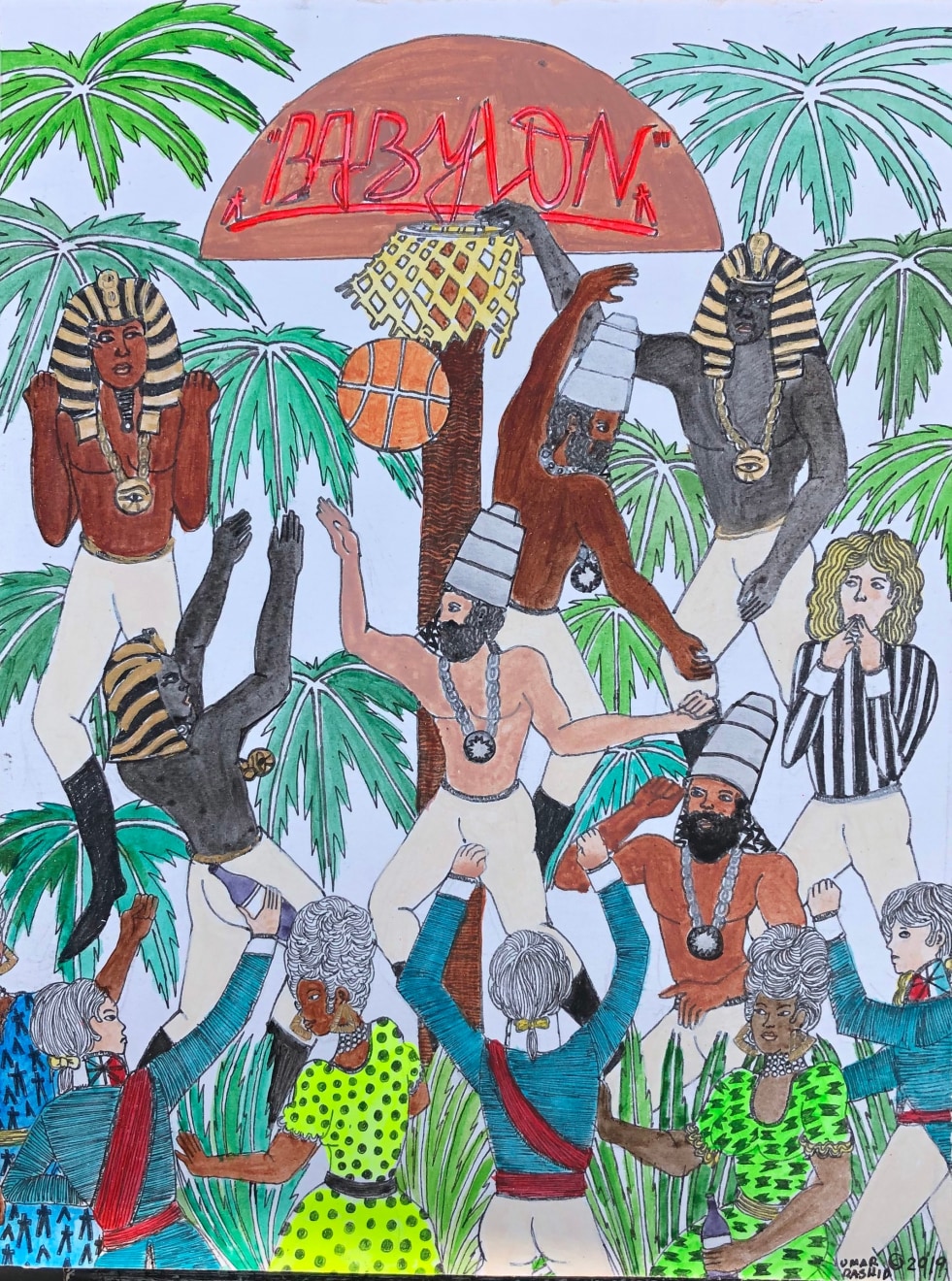 Umar Rashid, Colonial Origins of the NBA Classic # 1 (Babylon), 2019