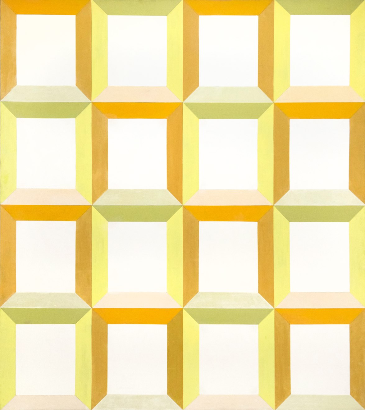 Miriam Schapiro, 16 Windows (Kingdom of Pink), 1965