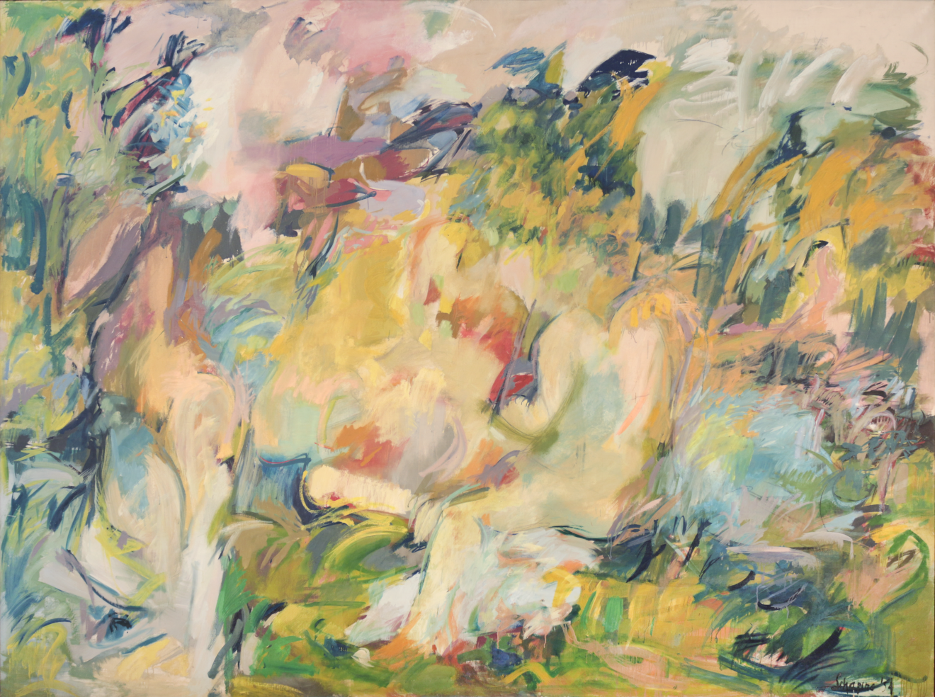 Miriam Schapiro, F&ecirc;te Champ&ecirc;tre [Homage to Giorgione], 1954