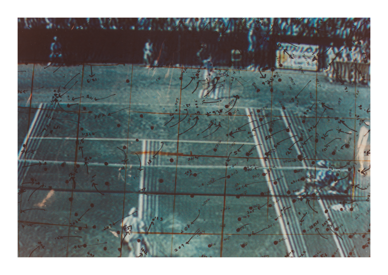 Howardena Pindell, Video Drawings: Tennis, 1975