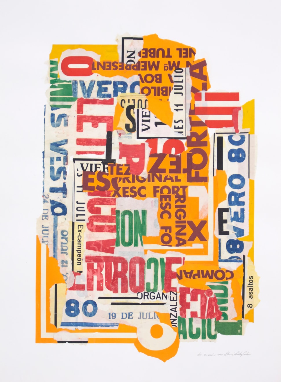 Elaine Lustig Cohen (1927 - 2016), Ex Campeon, 1980