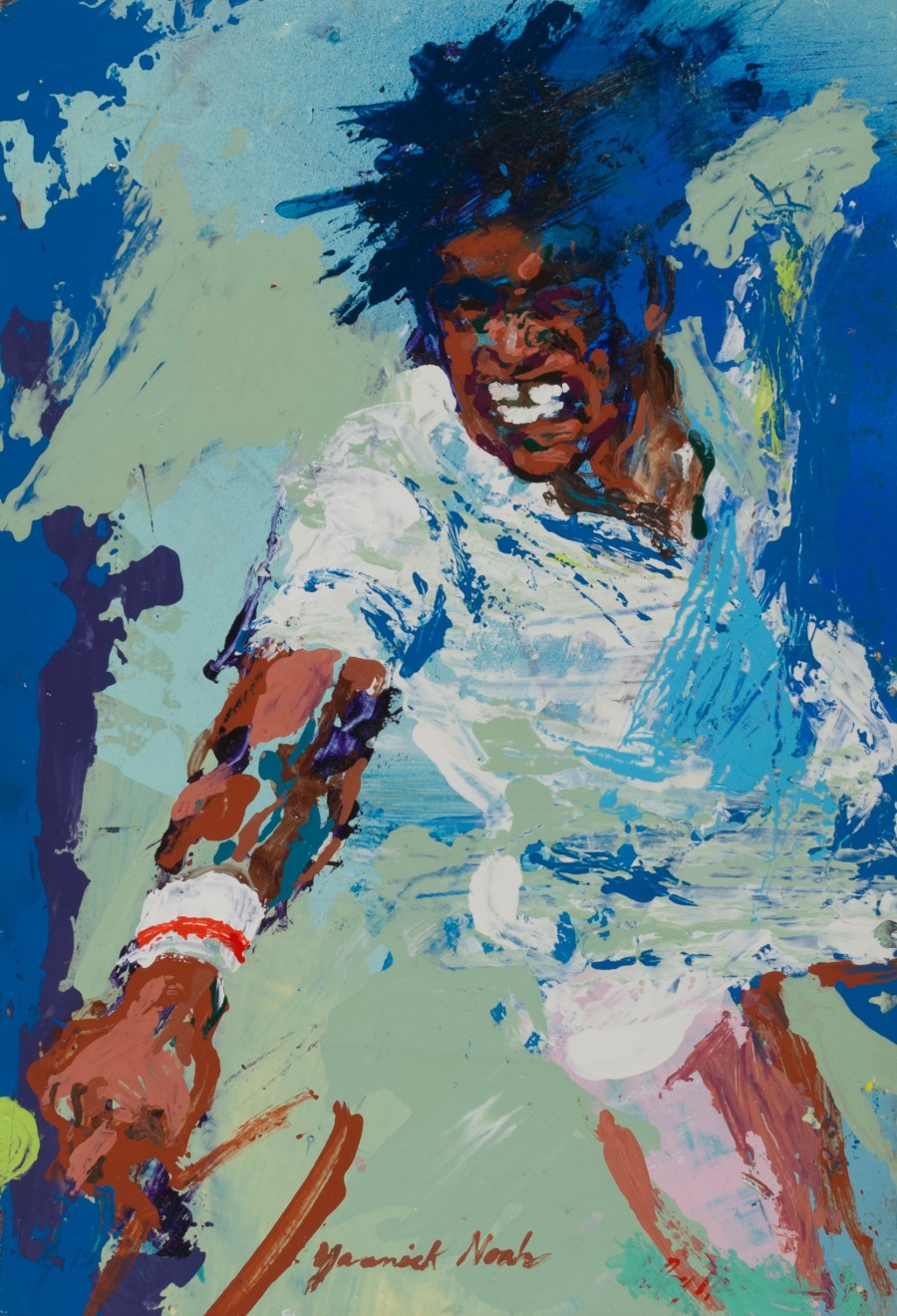 LeRoy Neiman, Yannick Noah, 1989