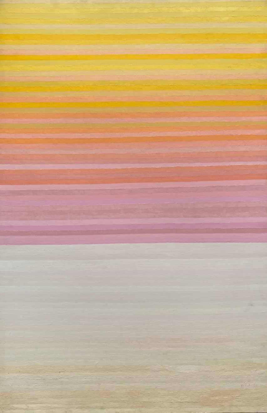 Pete Jennerjahn (1922-), Rosie Dawn Over Snow, 1961