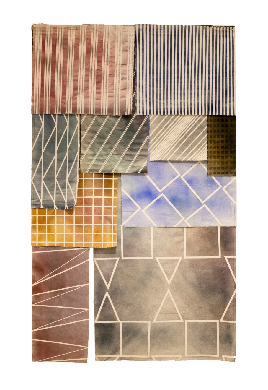 Nina Yankowitz Canvas Paint Swatches, 1969