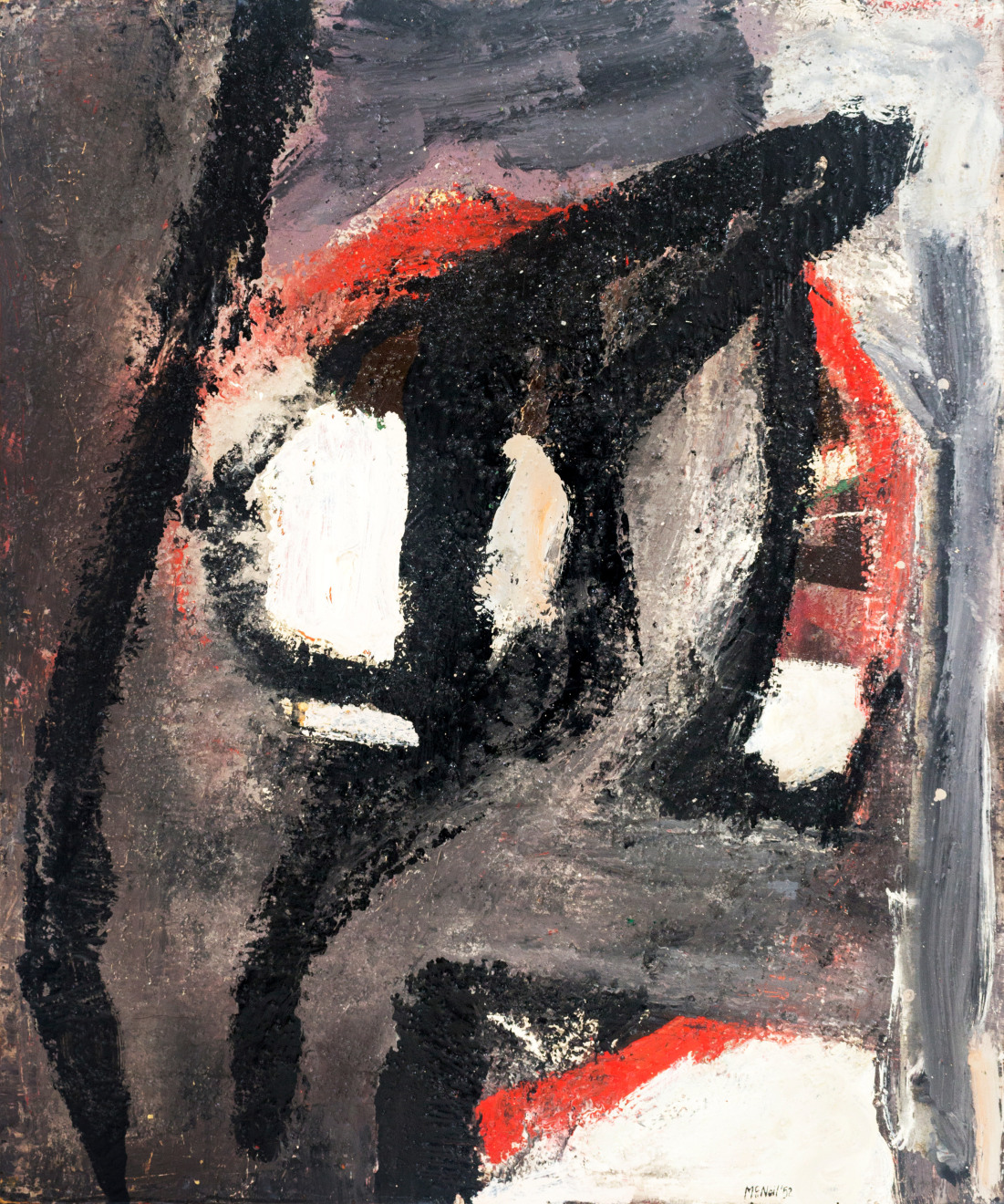 George McNeil (1908-1995), Black Convergence, 1952