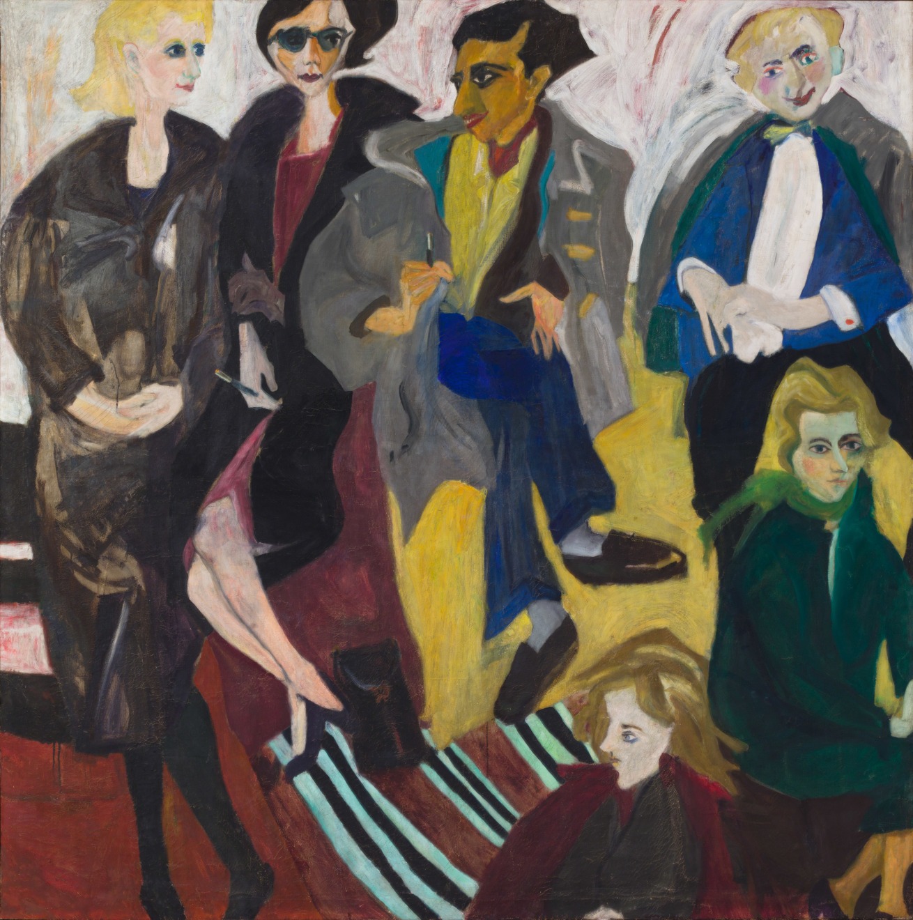 Mimi Gross, Via Guelfa Visitors (Firenze), 1959-60