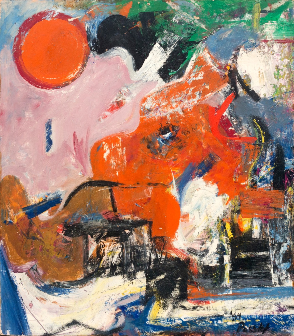 Pat Passlof, Cassowary, 1954