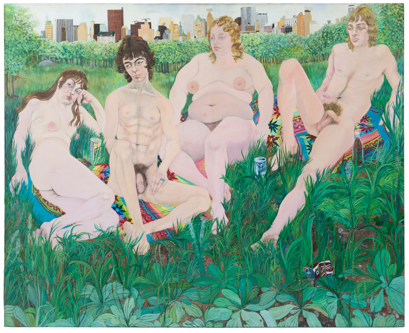 Martha Edelheit, View of Empire State Building from Sheep Meadow, 1970-72