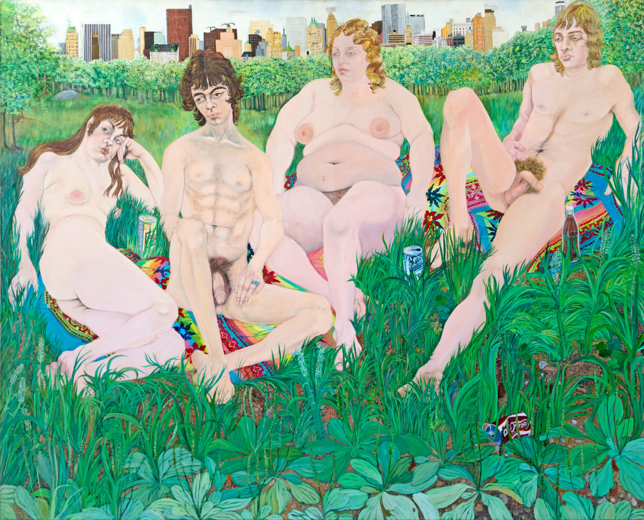 Martha Edelheit, View of Empire State Building from Sheep Meadow, 1970&ndash;72