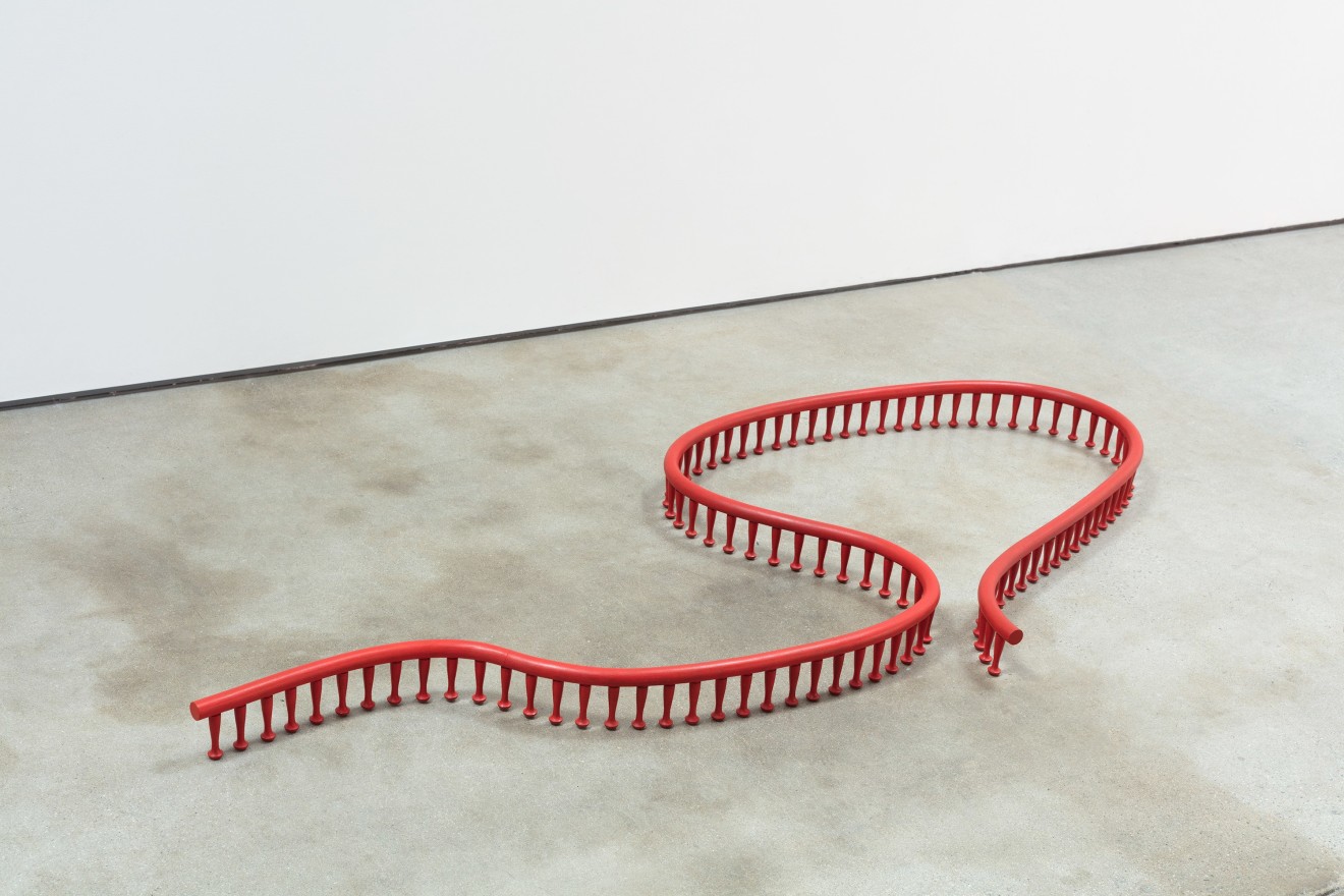 Ricky Swallow Floor Sculpture with Pegs #1, 2018