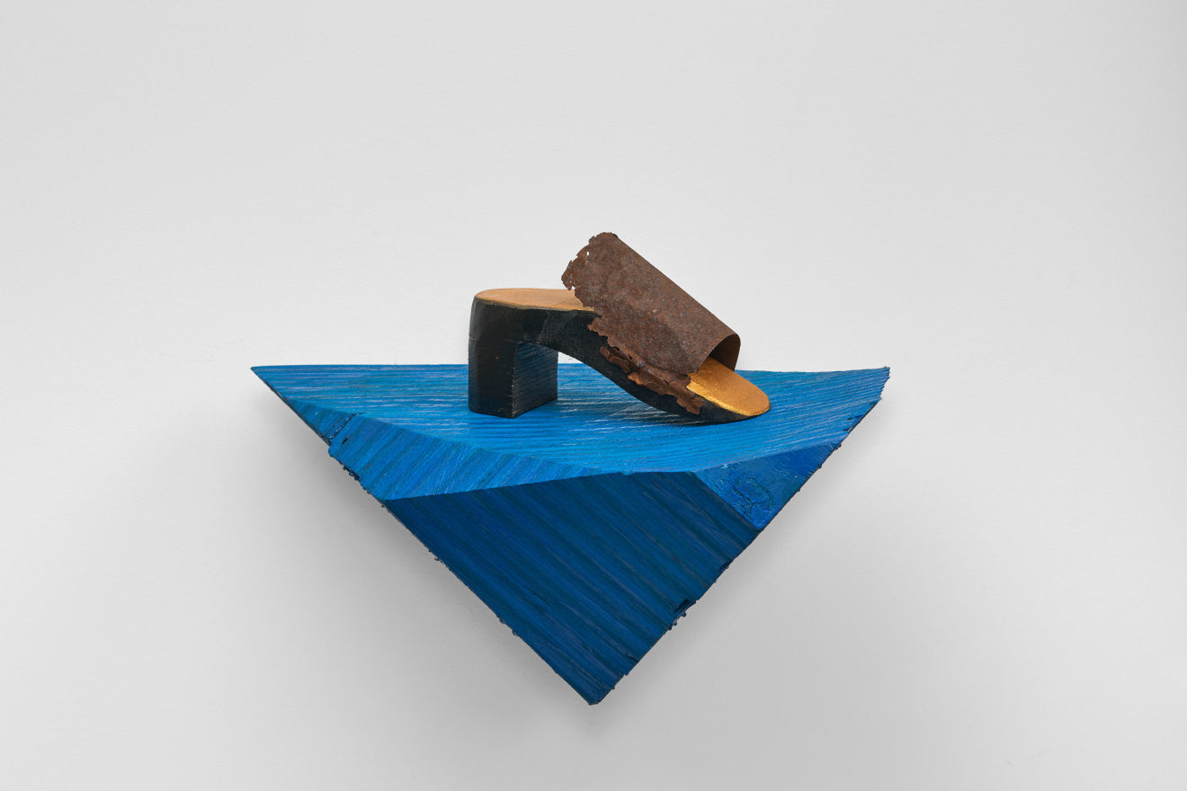 Evan Holloway, Shoe Shelf (Blue), 2024