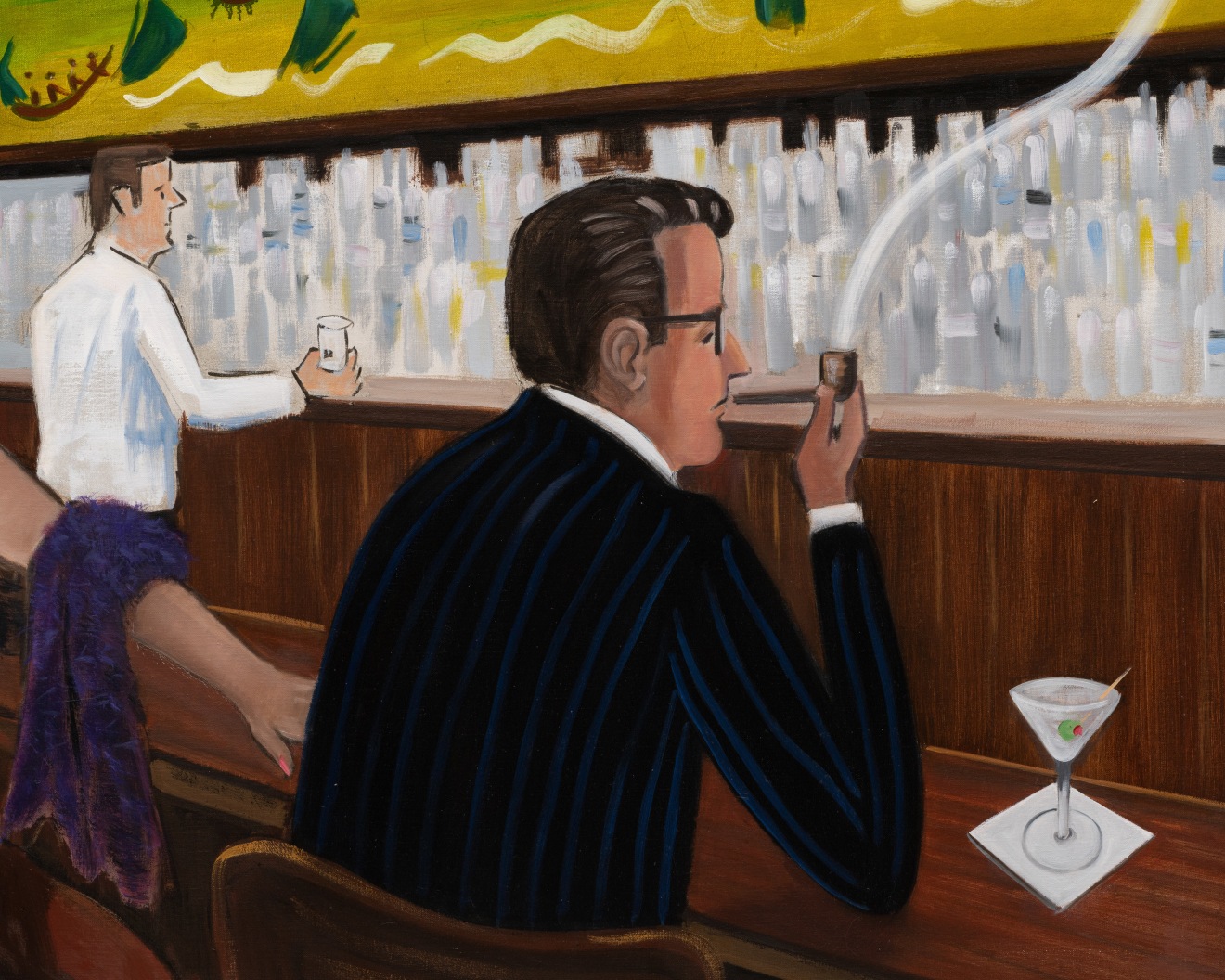 Raul Guerrero, Portrait of Raymond Chandler at the Whaling Bar c. 1954: La Jolla, 2018