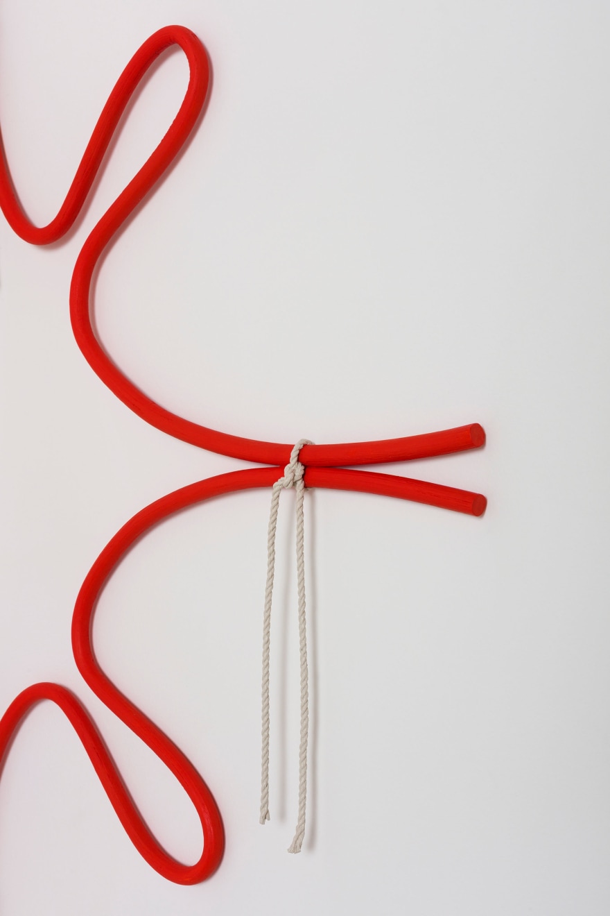 Ricky Swallow, Corner Form with Rope (Pulled Star), 2019